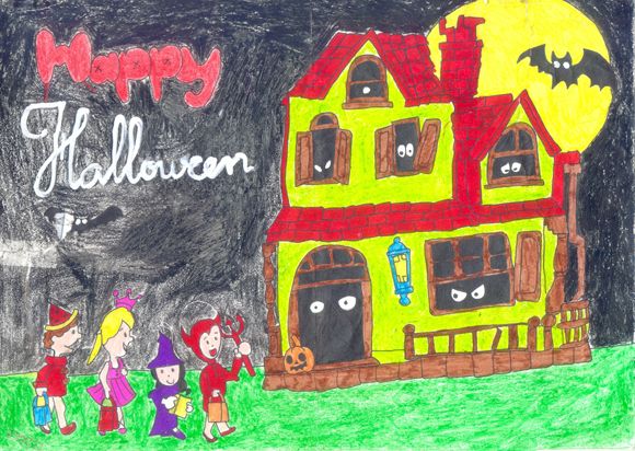 Tác phẩm tranh Halloween đẹp nhất