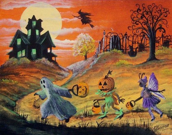 Tác phẩm tranh Halloween đẹp nhất