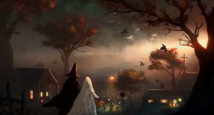 Tác phẩm tranh Halloween đẹp nhất