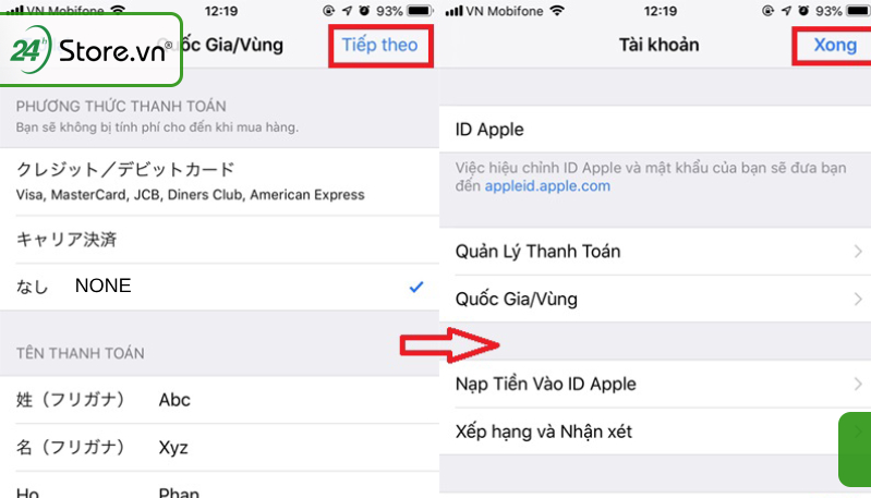 Cách chuyển vùng iPhone sang Trung Quốc, Pháp, Mỹ, Hàn, Nhật