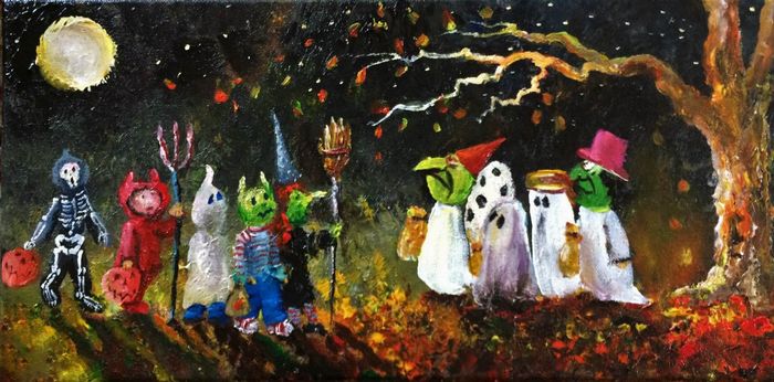 Tác phẩm tranh Halloween đẹp nhất